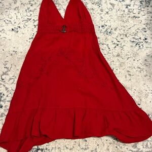 Elegant Giocam Red Halter Dress- XL